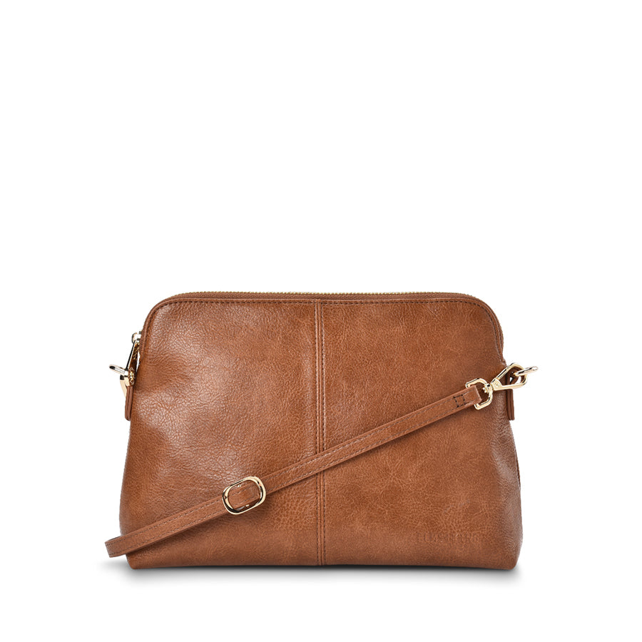 BURBANK CROSSBODY LARGE - TAN PEBBLE
