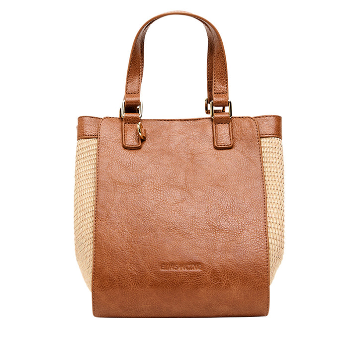 CARNEGIE TOTE - TAN WEAVE