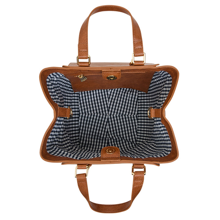 CARNEGIE TOTE - TAN WEAVE