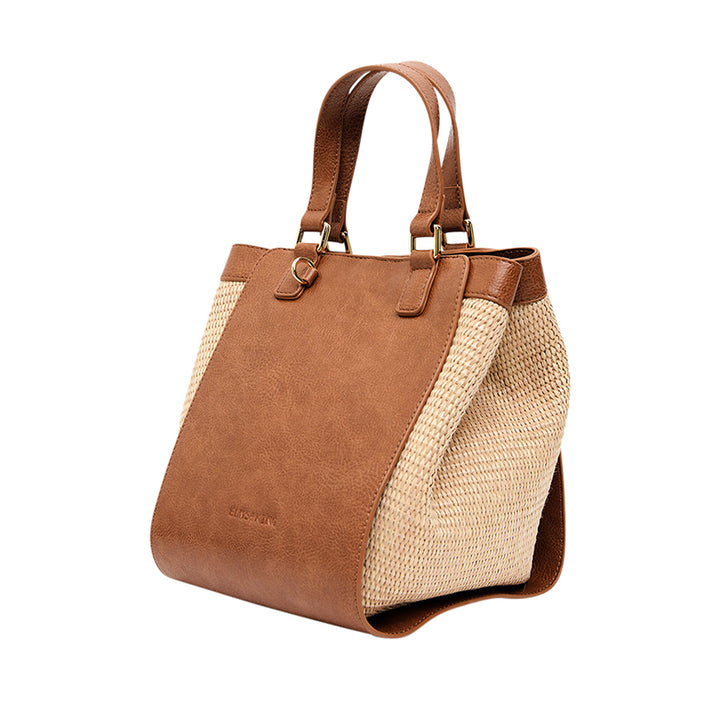 CARNEGIE TOTE - TAN WEAVE