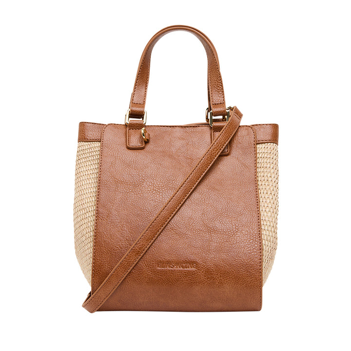 CARNEGIE TOTE - TAN WEAVE