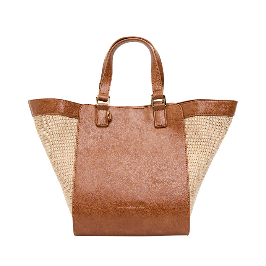 CARNEGIE TOTE - TAN WEAVE