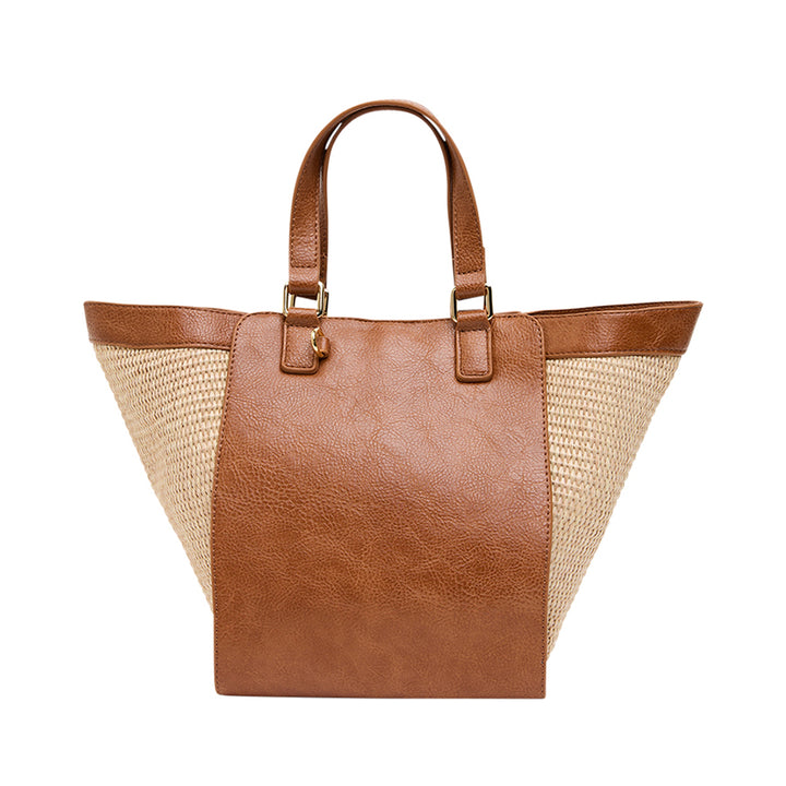 CARNEGIE TOTE - TAN WEAVE