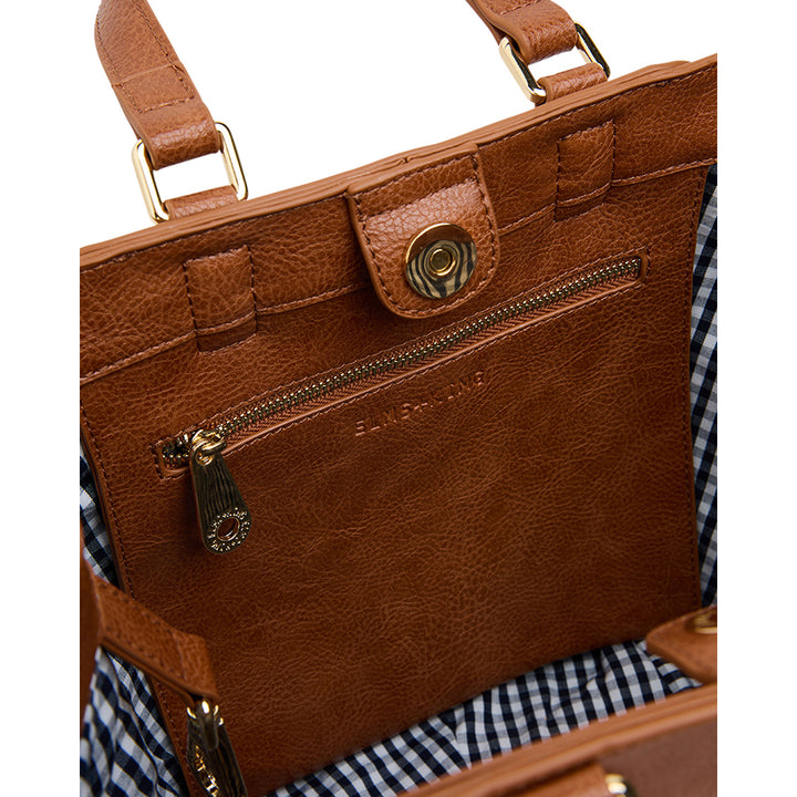 CARNEGIE TOTE - TAN WEAVE