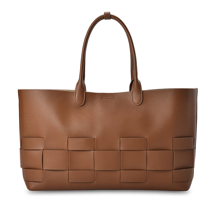 KENSINGTON TOTE - TAN SAFFIANO