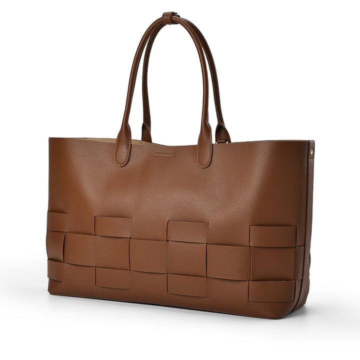 KENSINGTON TOTE - TAN SAFFIANO