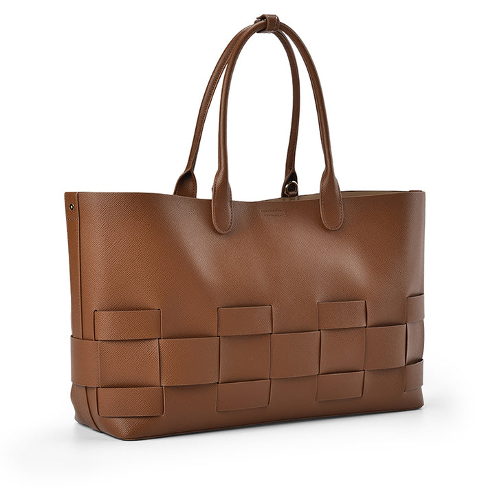 KENSINGTON TOTE - TAN SAFFIANO