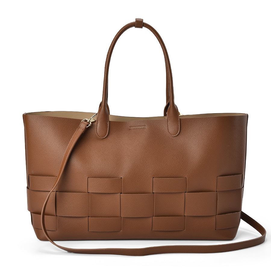 KENSINGTON TOTE - TAN SAFFIANO