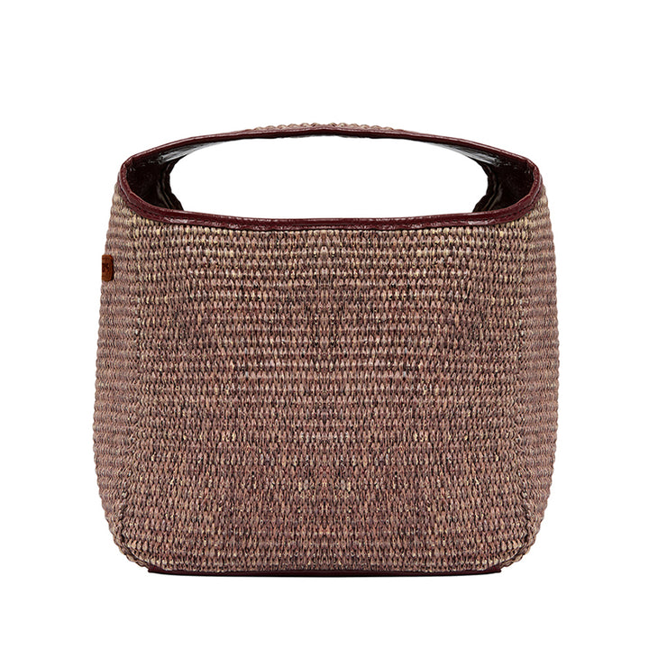 LINTON CROSSBODY LARGE - BURGUNDY COCO WEAVE