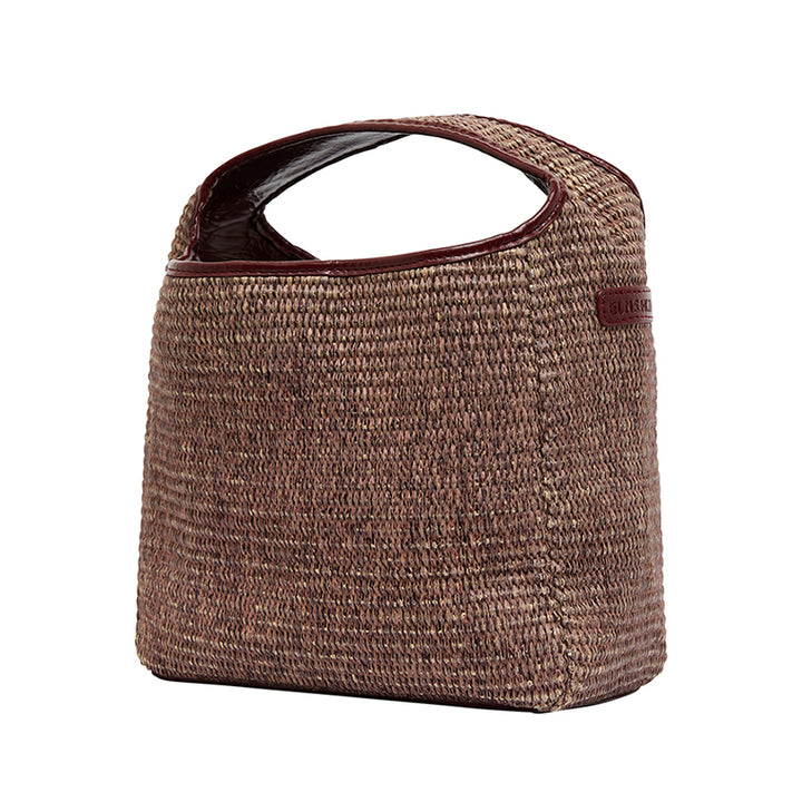 LINTON CROSSBODY LARGE - BURGUNDY COCO WEAVE