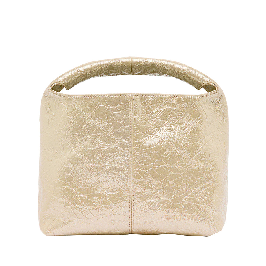 LINTON CROSSBODY LARGE - LIGHT GOLD CRINKLE