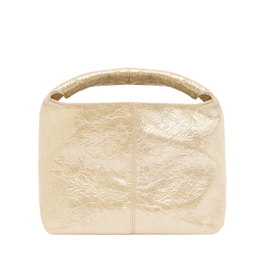 LINTON CROSSBODY LARGE - LIGHT GOLD CRINKLE
