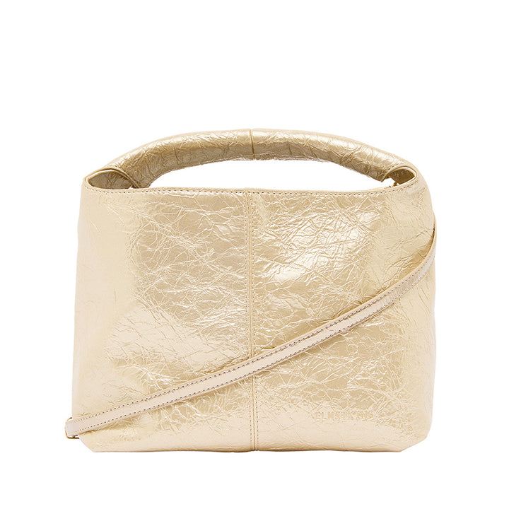 LINTON CROSSBODY LARGE - LIGHT GOLD CRINKLE