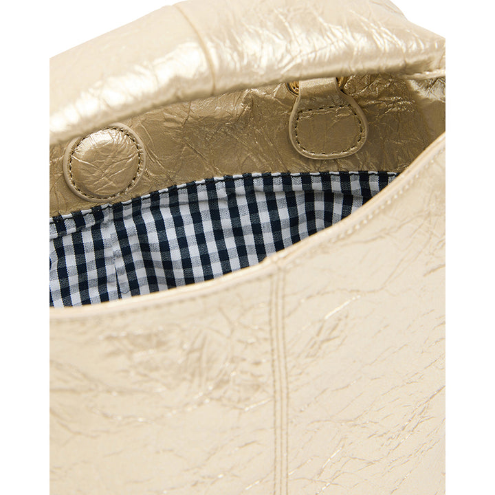 LINTON CROSSBODY - LIGHT GOLD CRINKLE