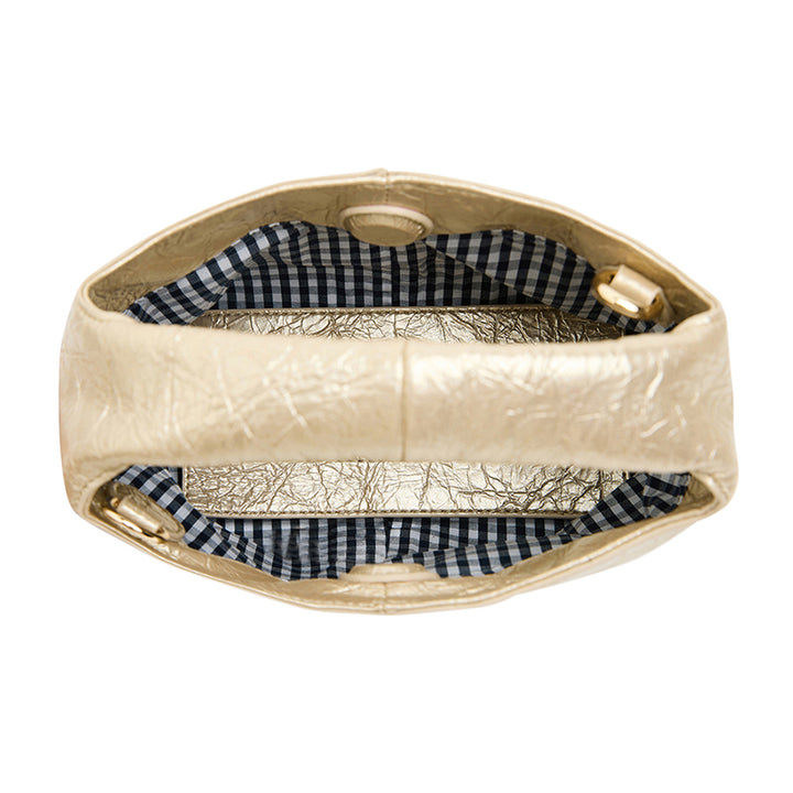 LINTON CROSSBODY - LIGHT GOLD CRINKLE