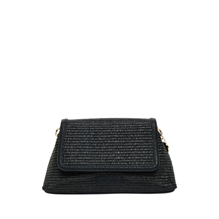 LUGANO CROSSBODY - BLACK WEAVE