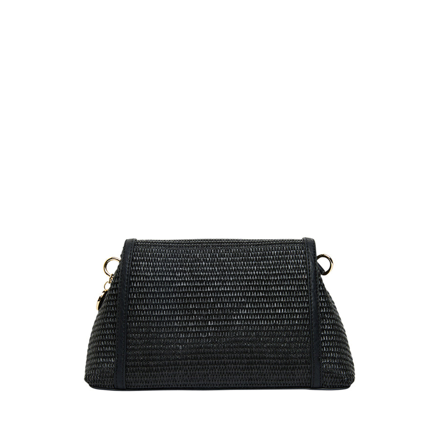 LUGANO CROSSBODY - BLACK WEAVE