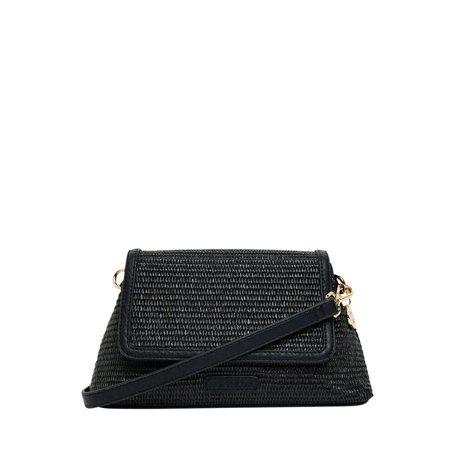 LUGANO CROSSBODY - BLACK WEAVE