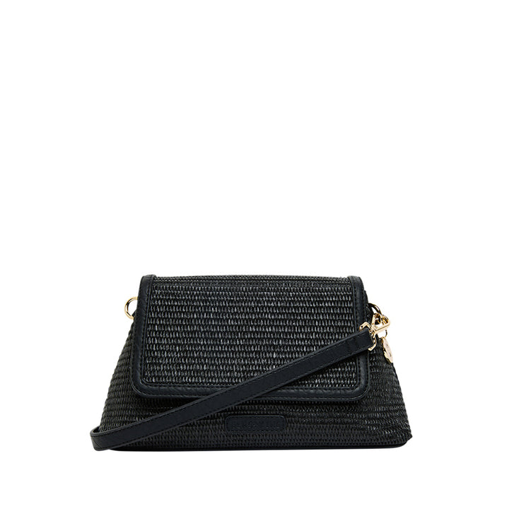 LUGANO CROSSBODY - BLACK WEAVE
