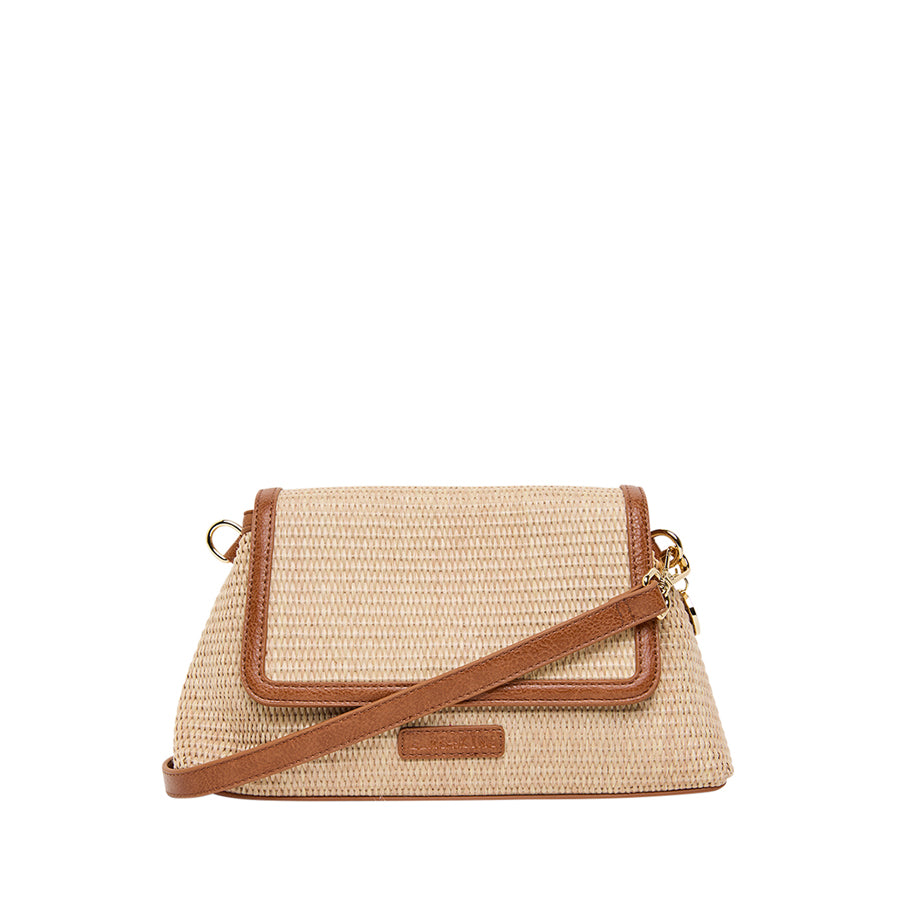 LUGANO CROSSBODY - TAN P / NATURAL WEAVE
