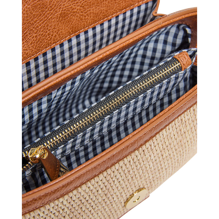 LUGANO CROSSBODY - TAN P / NATURAL WEAVE
