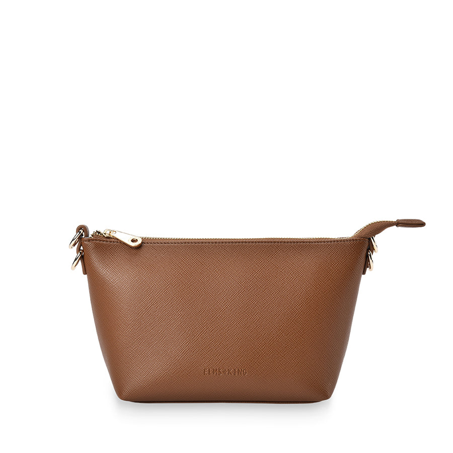 LEYTON CROSSBODY - TAN SAFFIANO