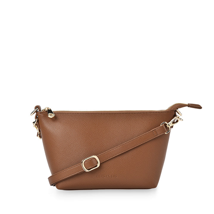 LEYTON CROSSBODY - TAN SAFFIANO