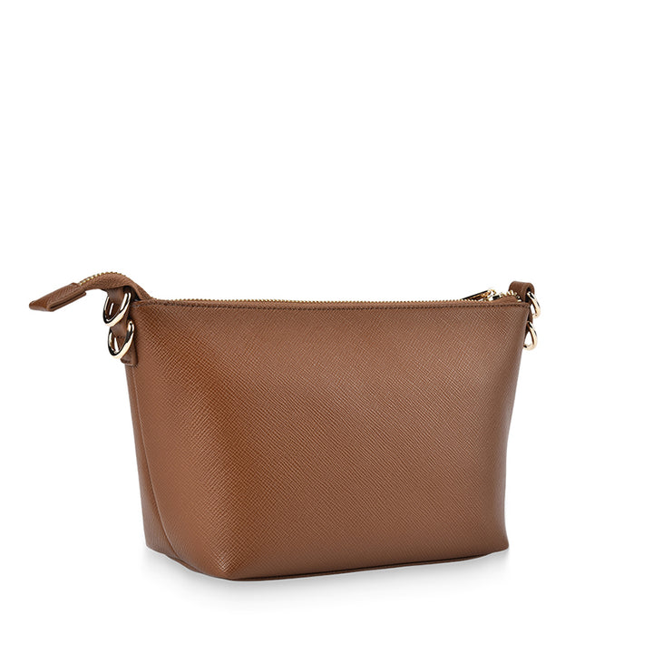 LEYTON CROSSBODY - TAN SAFFIANO