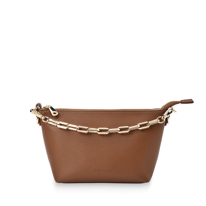 LEYTON CROSSBODY - TAN SAFFIANO