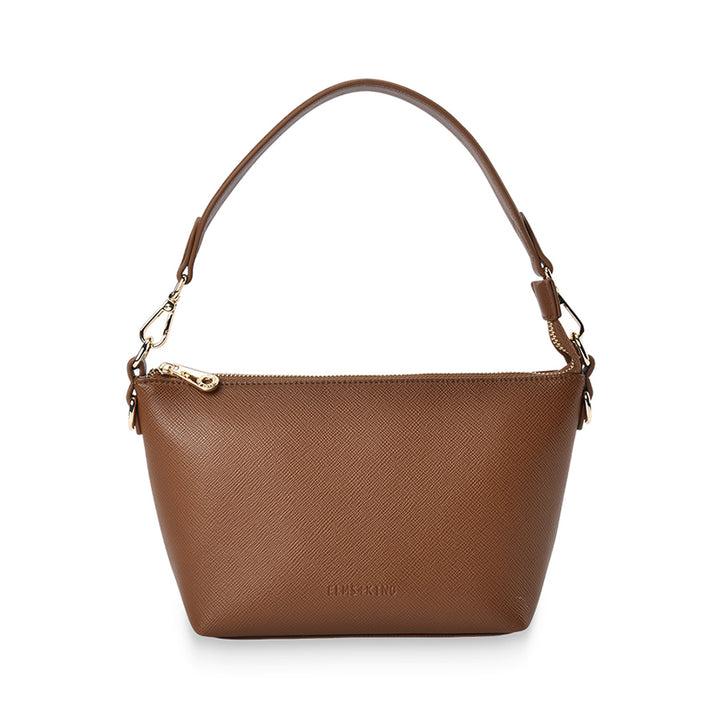 LEYTON CROSSBODY - TAN SAFFIANO