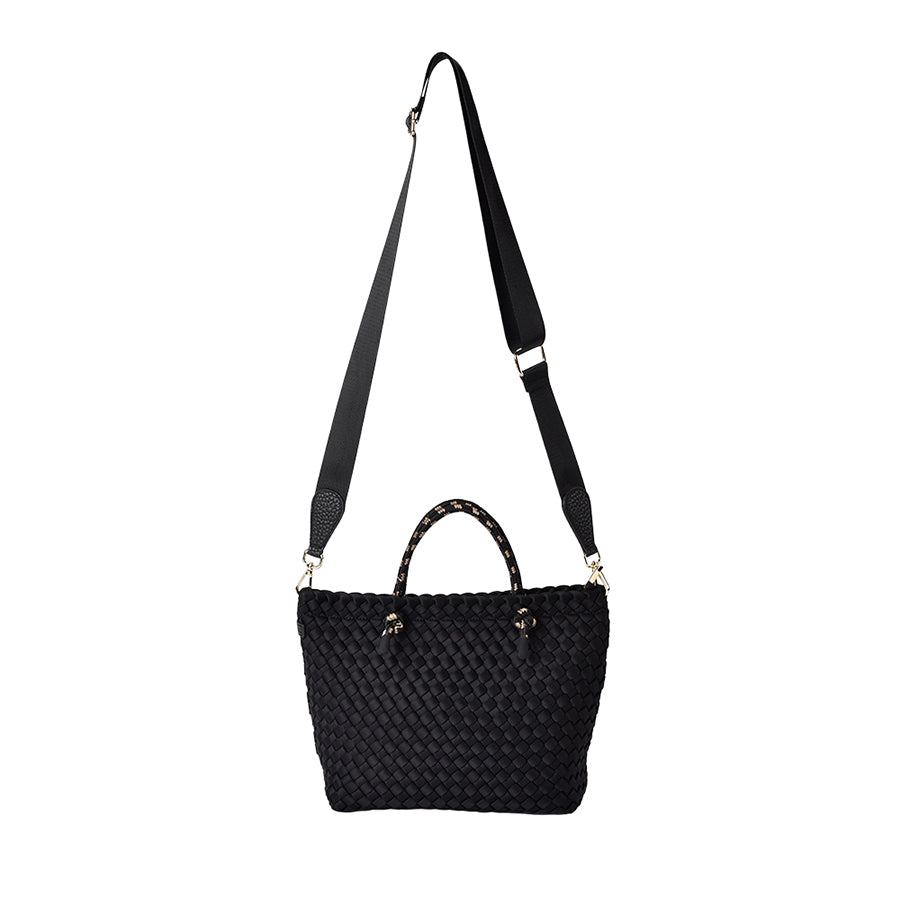 MICHIGAN TOTE - BLACK NEO PLAIT