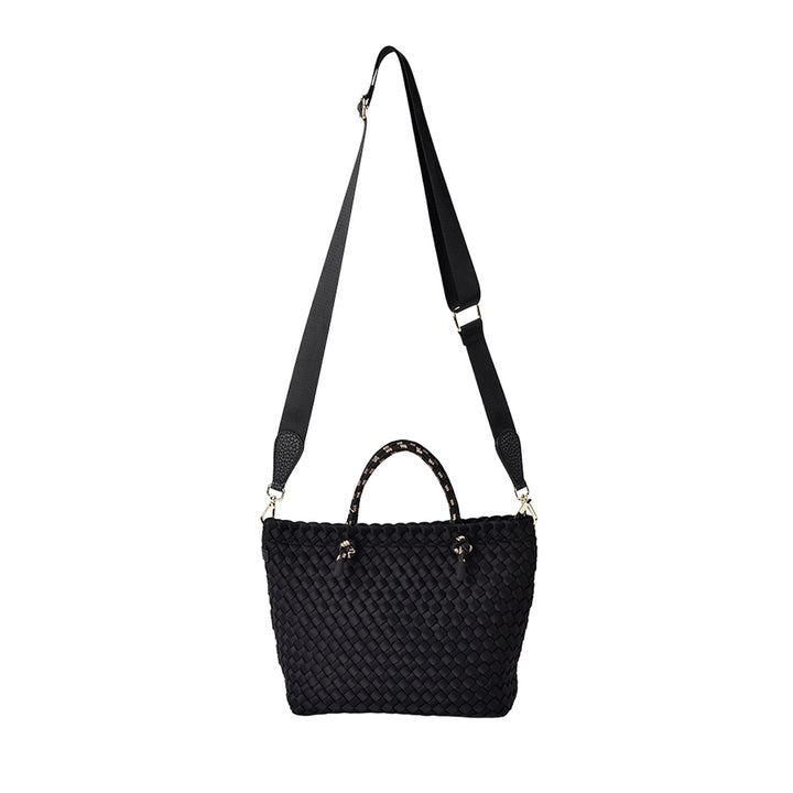 MICHIGAN TOTE - BLACK NEO PLAIT