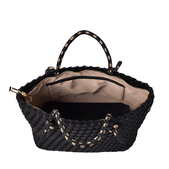 MICHIGAN TOTE - BLACK NEO PLAIT