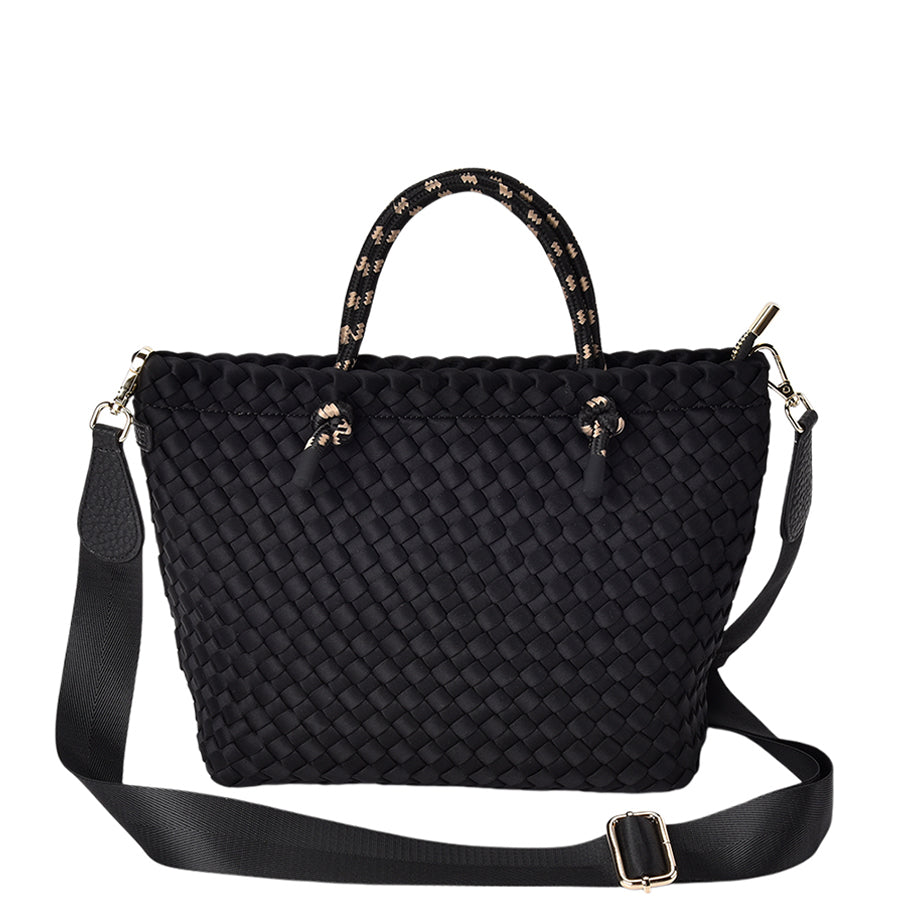 MICHIGAN TOTE - BLACK NEO PLAIT