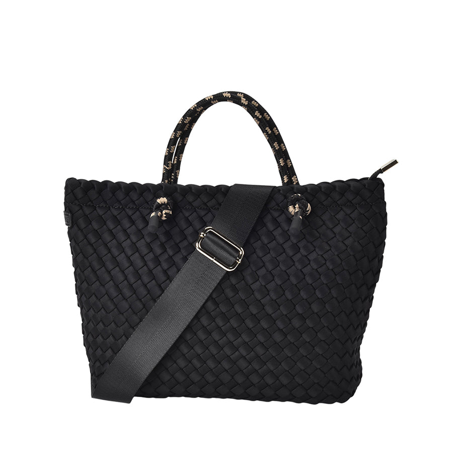 MICHIGAN TOTE - BLACK NEO PLAIT