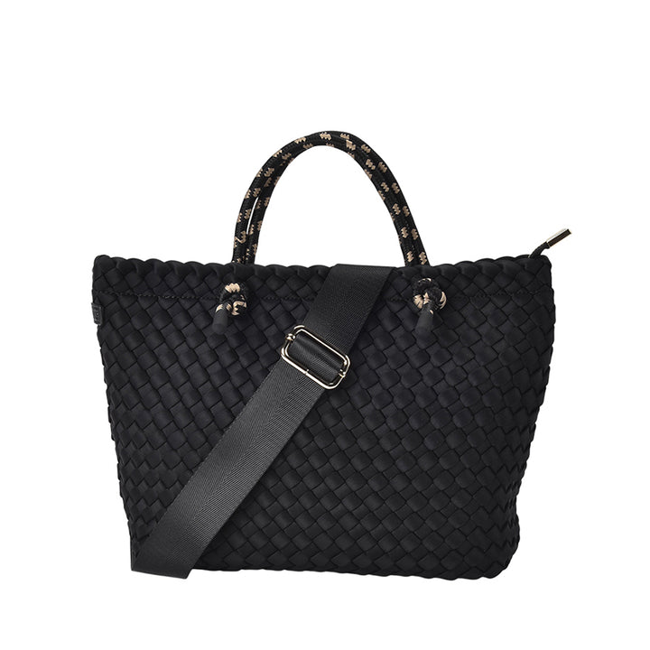 MICHIGAN TOTE - BLACK NEO PLAIT