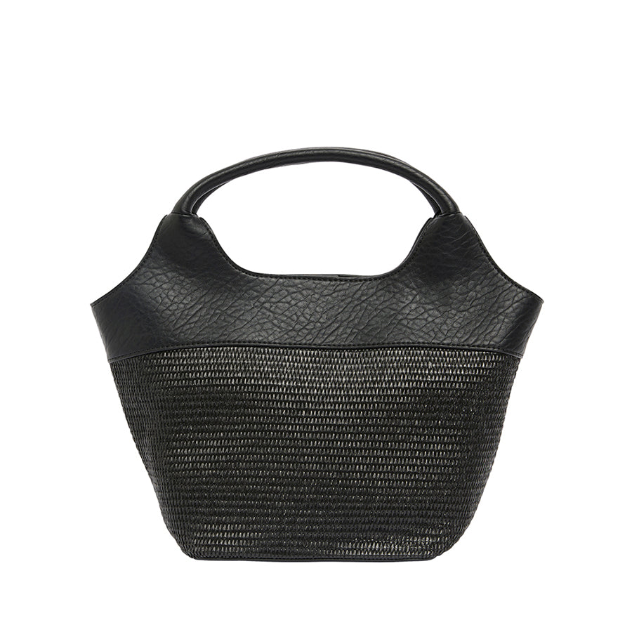 MILLER TOTE - BLACK WEAVE