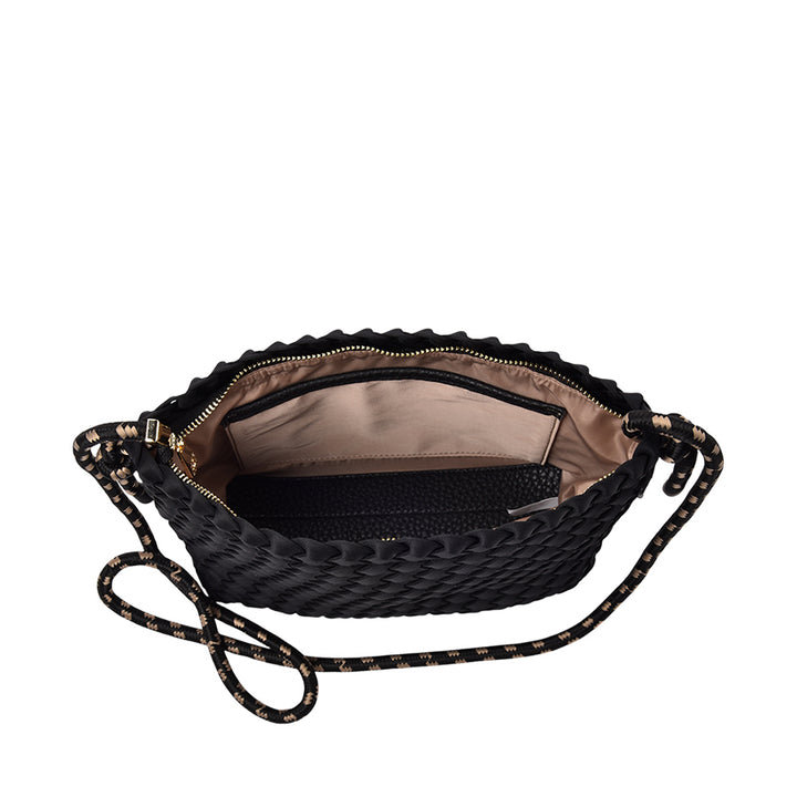 PANAMA CROSSBODY - BLACK NEO PLAIT