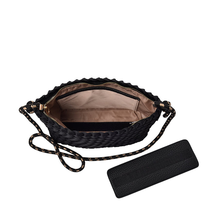 PANAMA CROSSBODY - BLACK NEO PLAIT