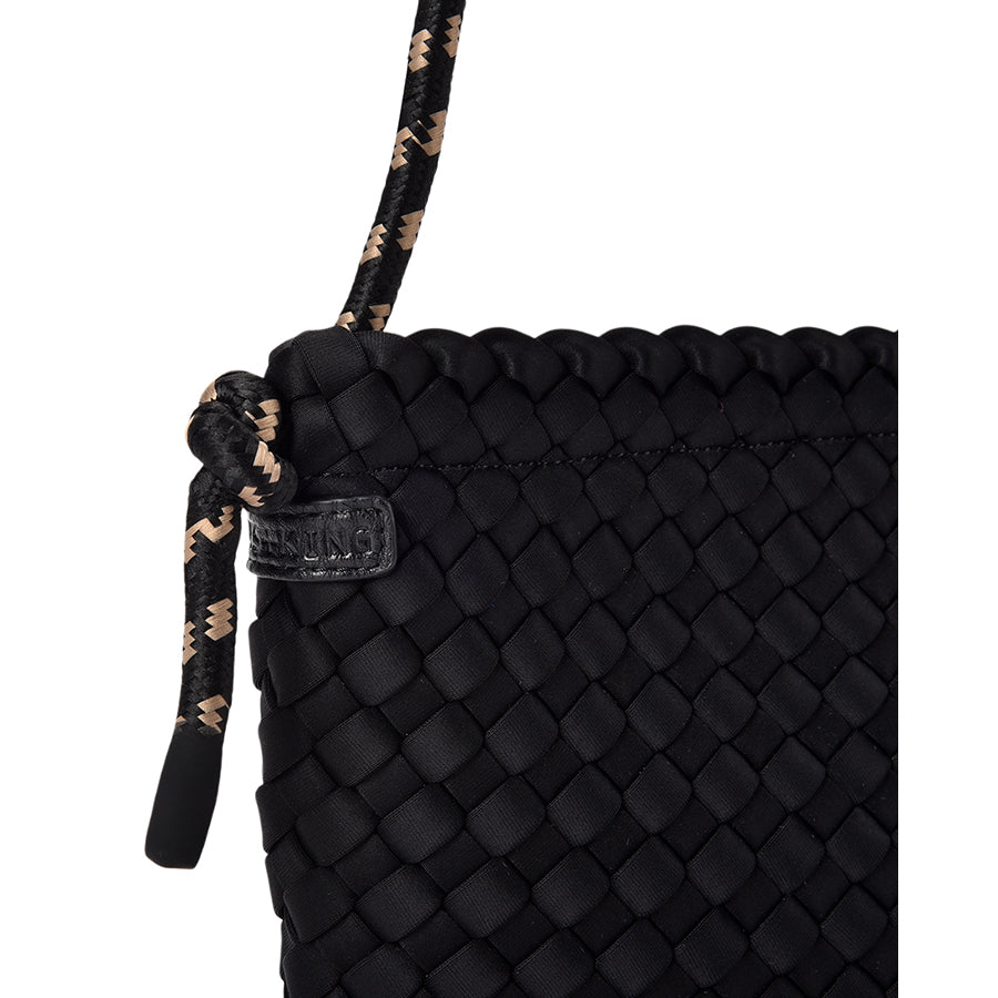 PANAMA CROSSBODY - BLACK NEO PLAIT