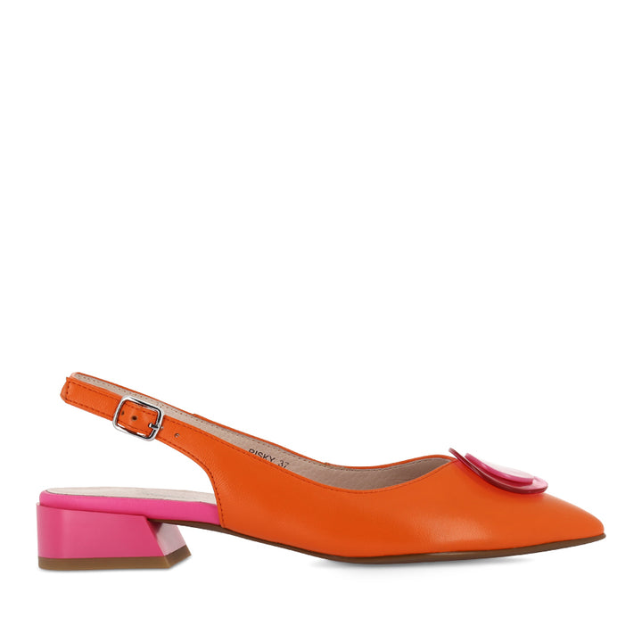 RISKY - ORANGE FUSCHIA LEATHER