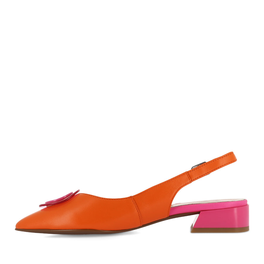 RISKY - ORANGE FUSCHIA LEATHER