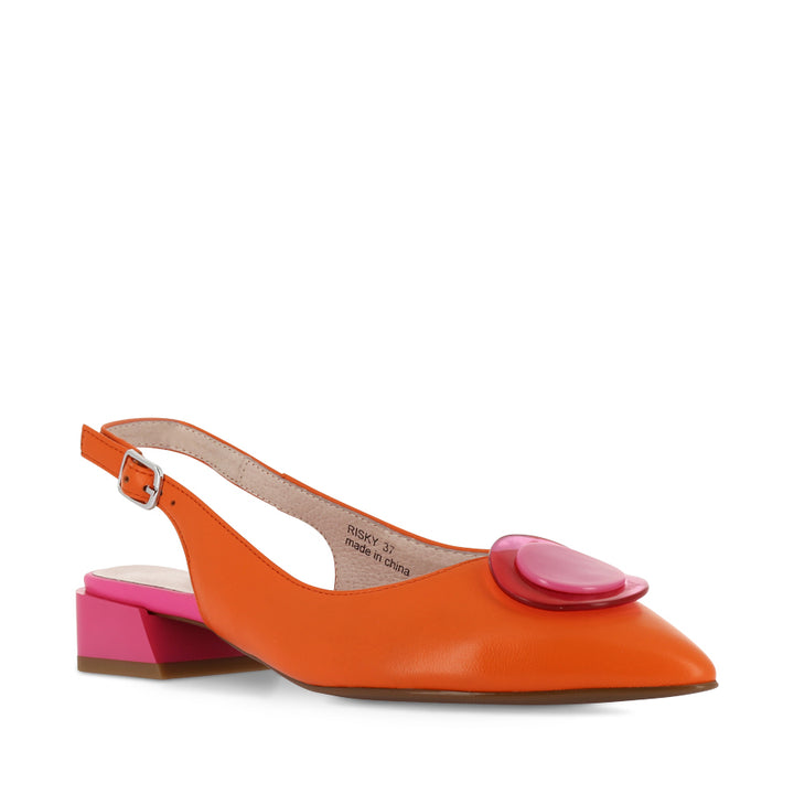 RISKY - ORANGE FUSCHIA LEATHER