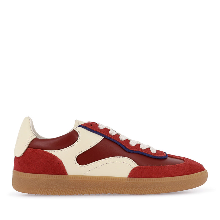 ANTIGONA - RED LEATHER/SUEDE