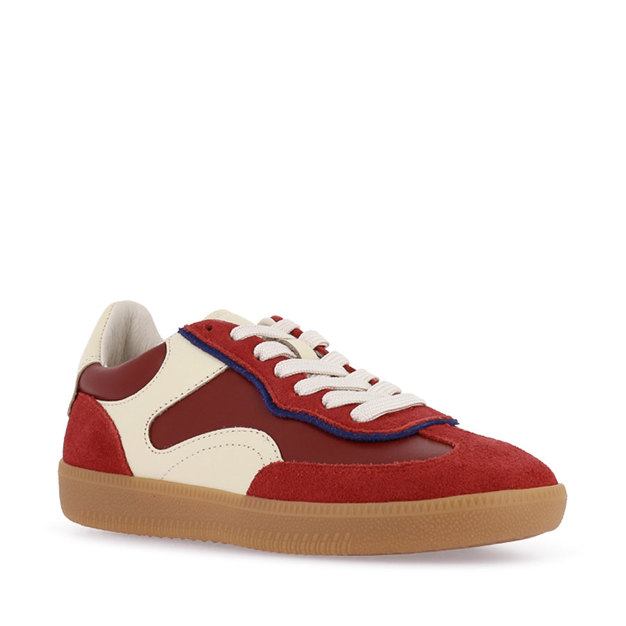 ANTIGONA - RED LEATHER/SUEDE