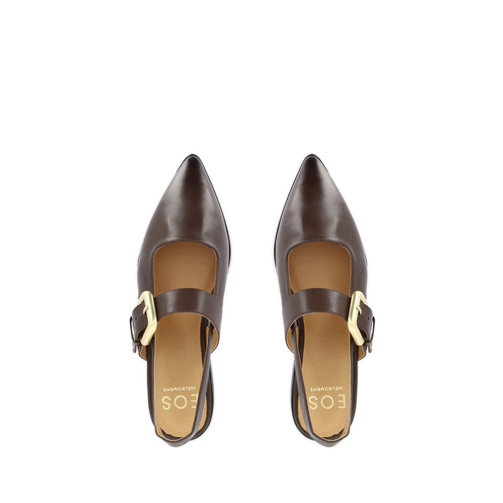 GOLDIE - CHESTNUT LEATHER