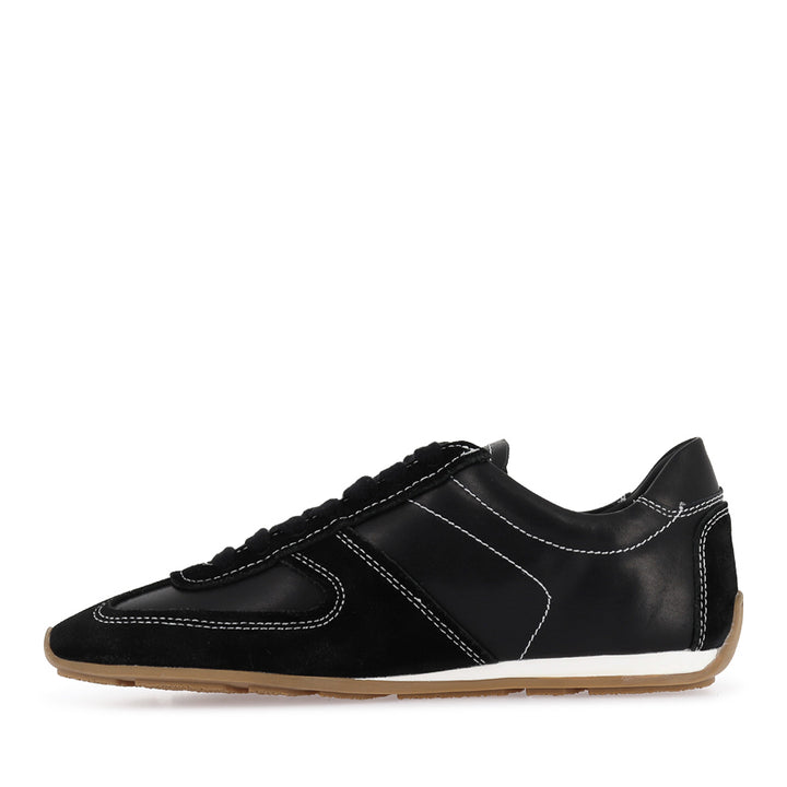 MAISIE - BLACK LEATHER/SUEDE