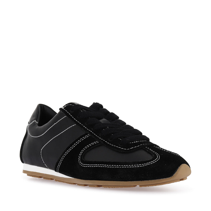 MAISIE - BLACK LEATHER/SUEDE