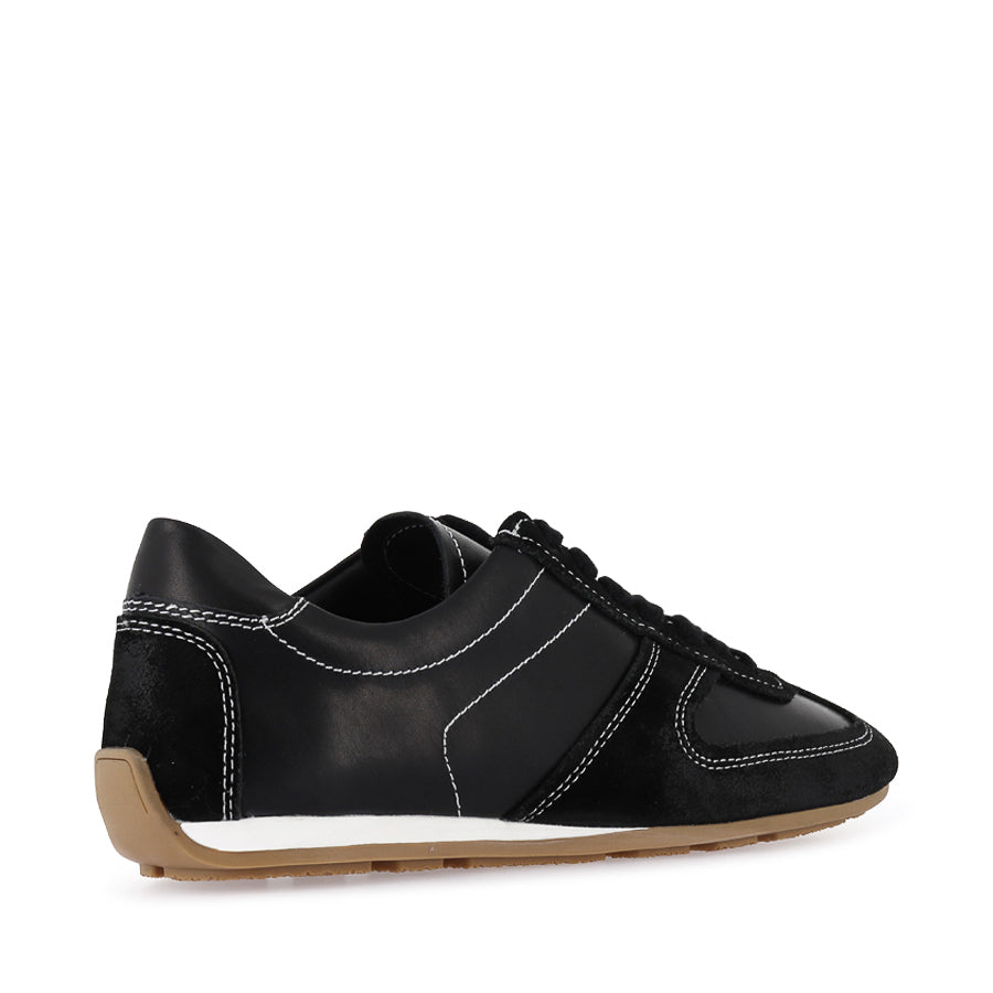 MAISIE - BLACK LEATHER/SUEDE