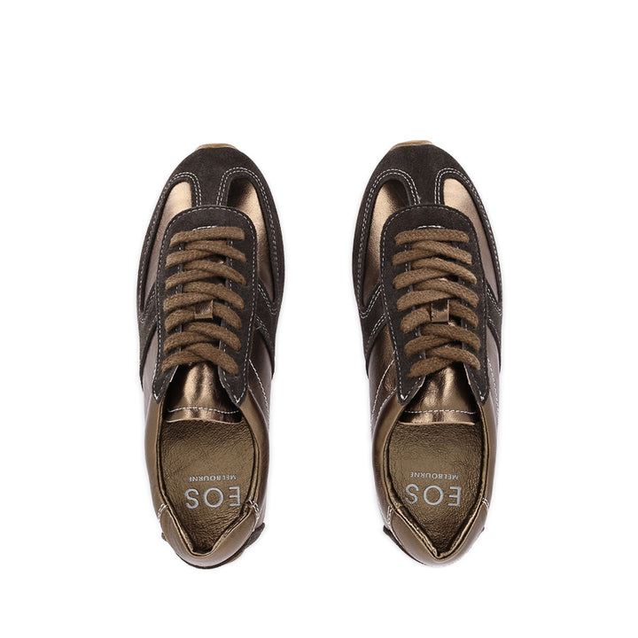 MAISIE - BRONZE LEATHER/SUEDE